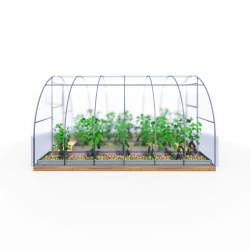 Удлинение к теплице Кремлевская 25х25, шаг дуги 0,65 м, 2 м